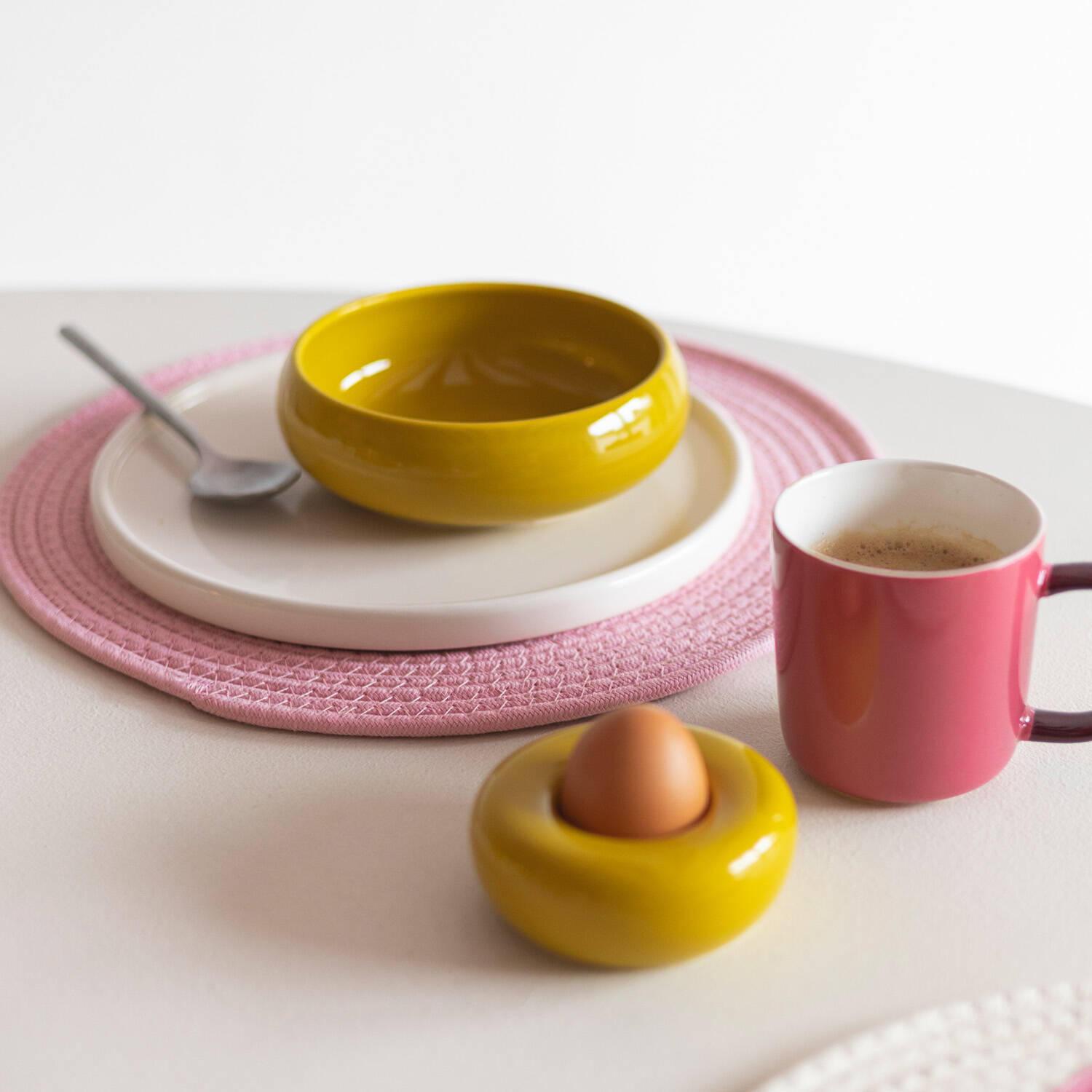 ONA Kom 16xH5,5cm mustard yellow Billie - Set van 2 5 ONA Kom 16xH5,5cm mustard yellow Billie - Set van 2 - detailfoto 4 | ONA
