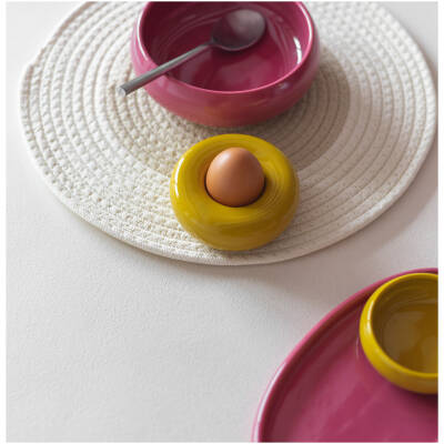 ONA Eierdop 10xH4cm mustard yellow Billie - Set van 2 - detailfoto 4 | ONA