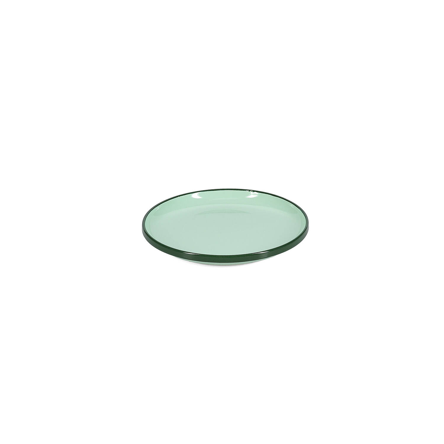 ONA Plat bord 18xH2,5cm green Duo 2 ONA Plat bord 18xH2,5cm green Duo - detailfoto 1 | ONA