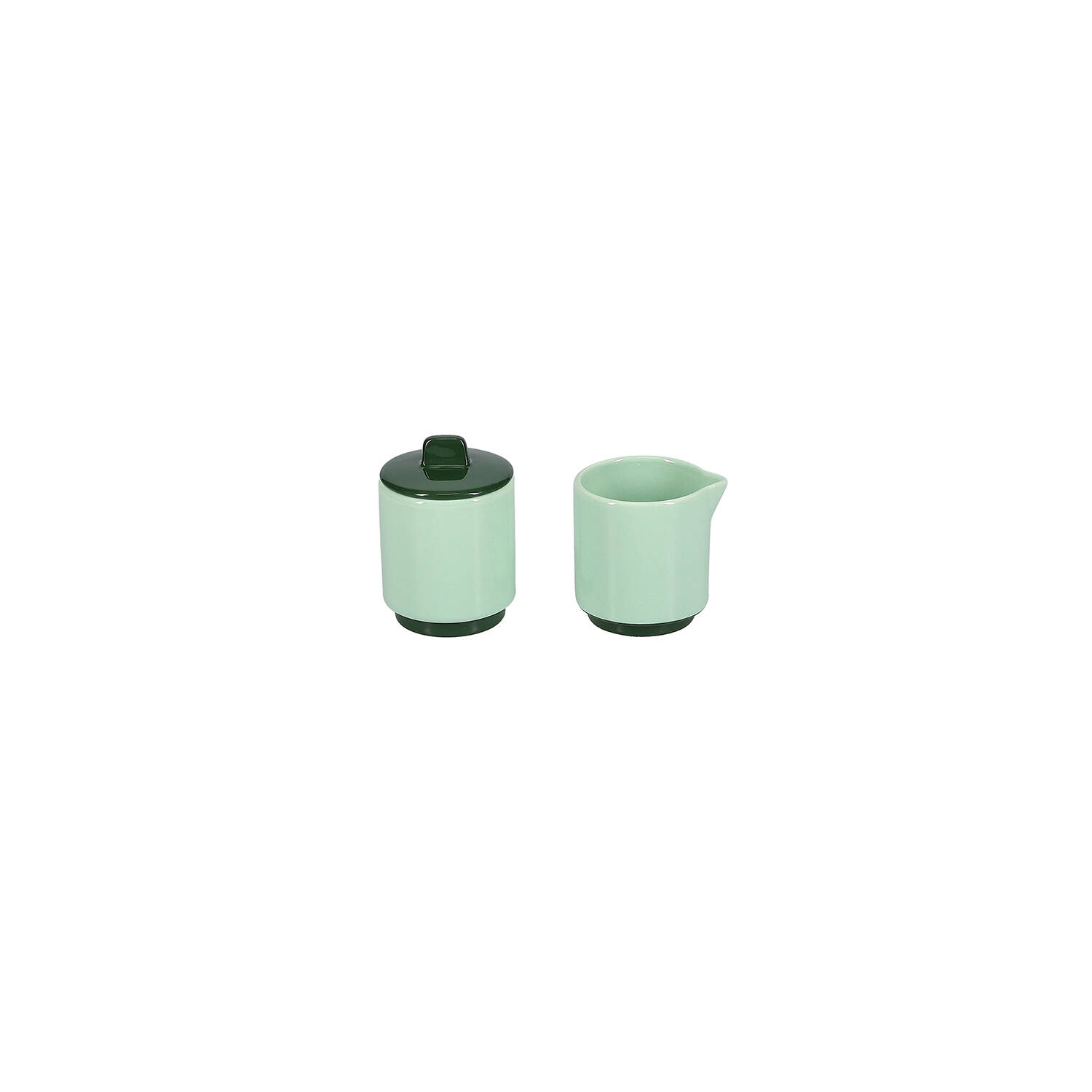 ONA Melkkan en suikerpot 13cl green Duo 2 ONA Melkkan en suikerpot 13cl green Duo - detailfoto 1 | ONA