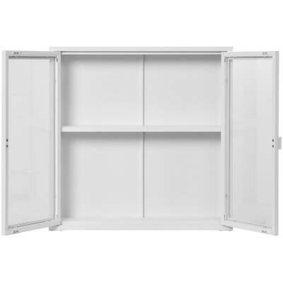 Brisbane hangende vitrinekast - 80x18x80 cm - wit - House Nordic