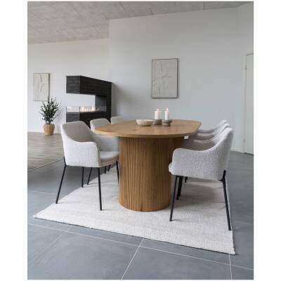 Madeline reliëf wanddecoratie wit – 60 x 90 cm - House Nordic
