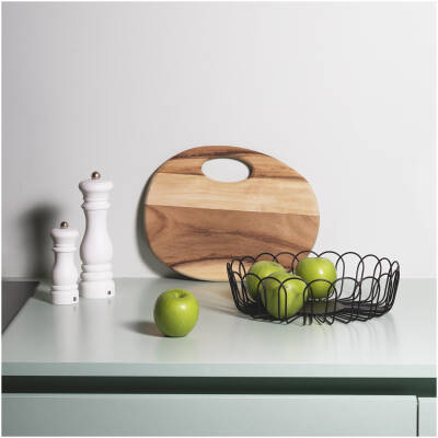 ONA Draadmand 26,5xH7,5cm zwart Flores - detailfoto 3 | ONA