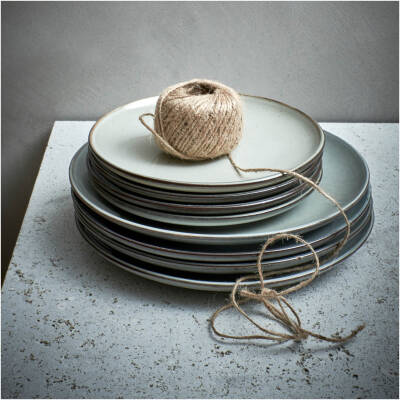 ONA Plat bord 19,5cm groen Freckles - detailfoto 2 | ONA
