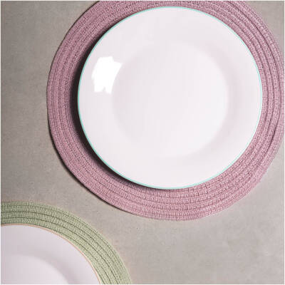 ONA Placemat 36cm rond taupe Nala - detailfoto 1 | ONA
