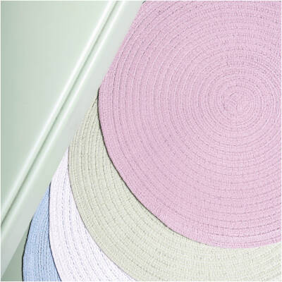 ONA Placemat 36cm rond taupe Nala - detailfoto 2 | ONA