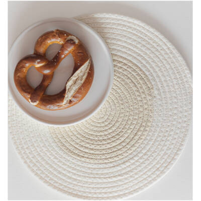 ONA Placemat 35cm cream white Piff - detailfoto 1 | ONA
