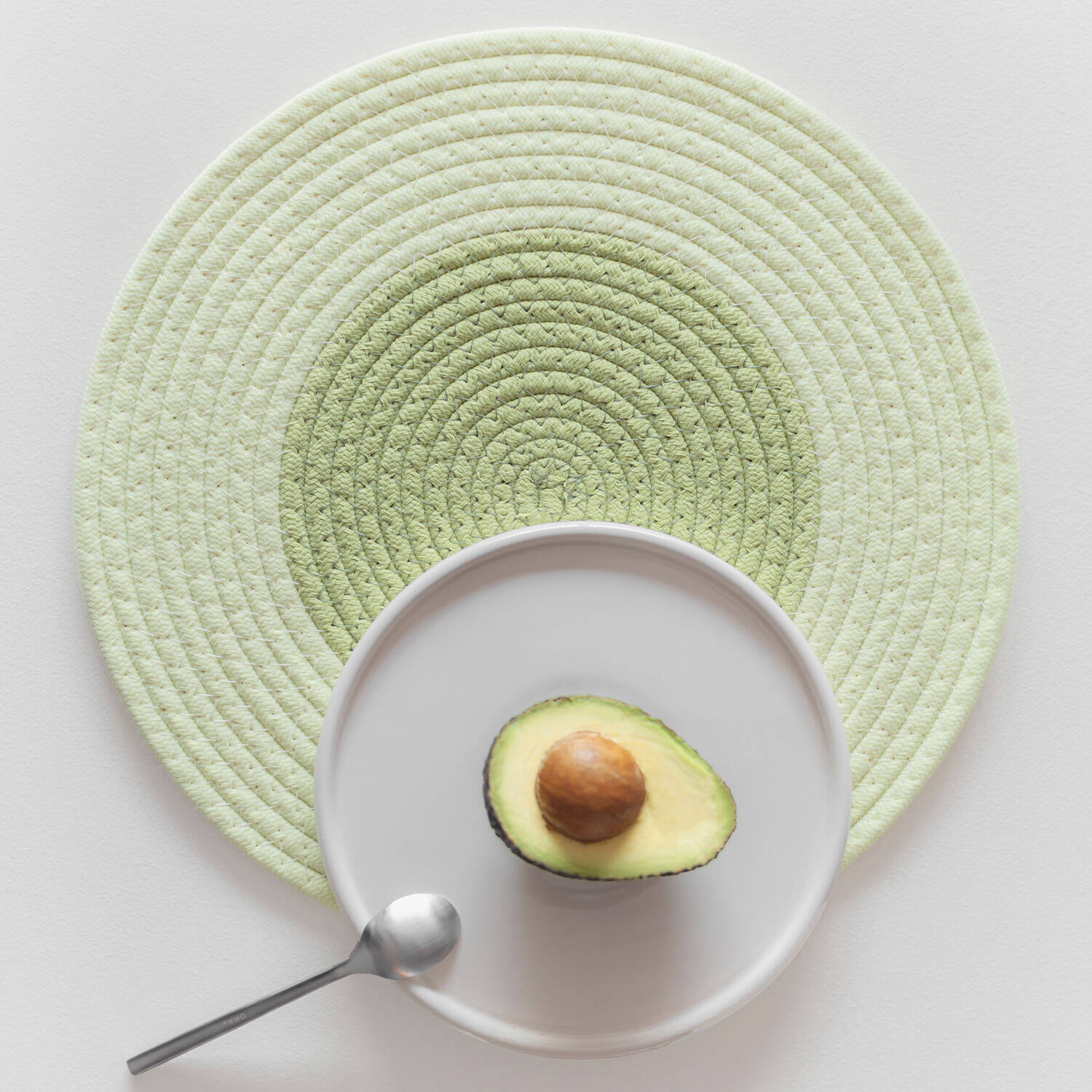 ONA Placemat 35cm pistachio green Piff 2 ONA Placemat 35cm pistachio green Piff - detailfoto 1 | ONA