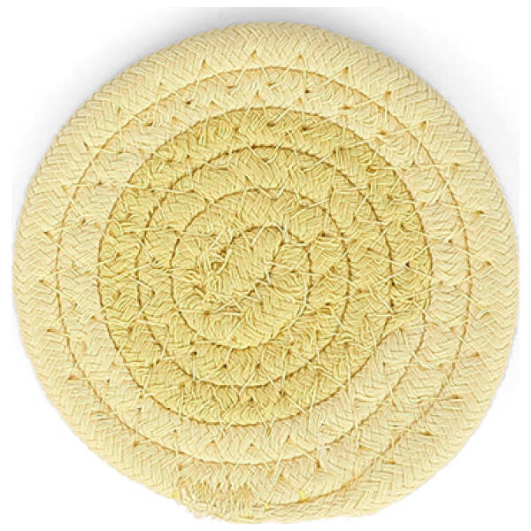 ONA Glasonderzetter 10cm sunny yellow Piff - Set van 4 | ONA