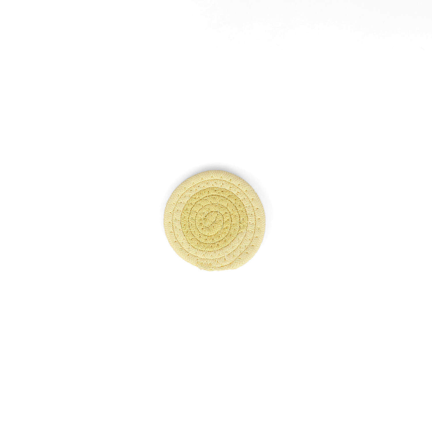 ONA Glasonderzetter 10cm sunny yellow Piff - Set van 4 1 ONA Glasonderzetter 10cm sunny yellow Piff - Set van 4 | ONA