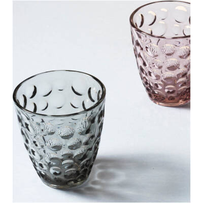 ONA Glas 22cl grijs Bubble - Set van 4 - detailfoto 1 | ONA