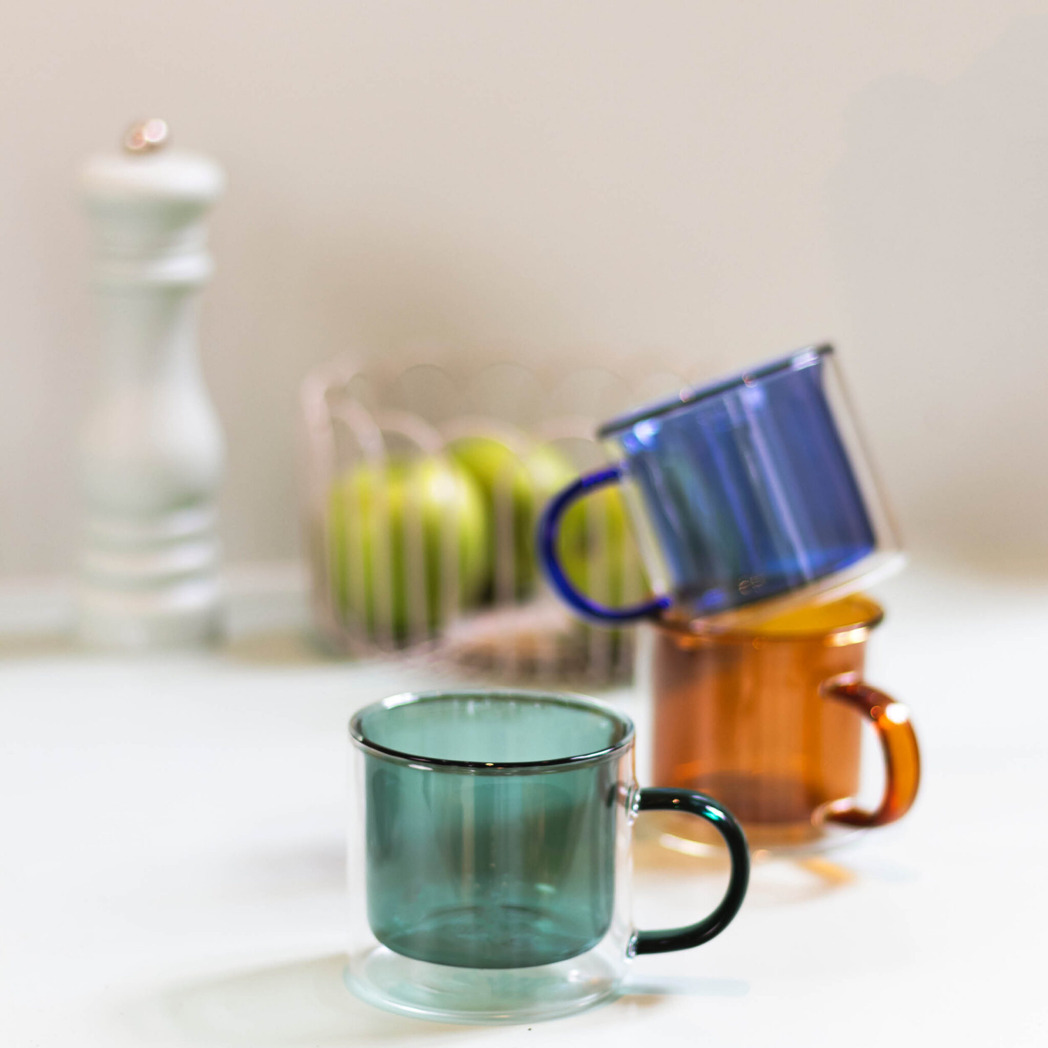 ONA Beker 27cl dubbelwandig groen Liv - Set van 2 3 ONA Beker 27cl dubbelwandig groen Liv - Set van 2 - detailfoto 2 | ONA