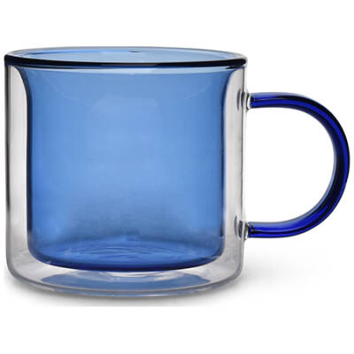 ONA Beker 27cl dubbelwandig blauw Liv - Set van 2 | ONA