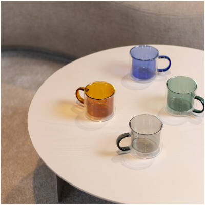 ONA Beker 27cl dubbelwandig blauw Liv - Set van 2 - detailfoto 3 | ONA