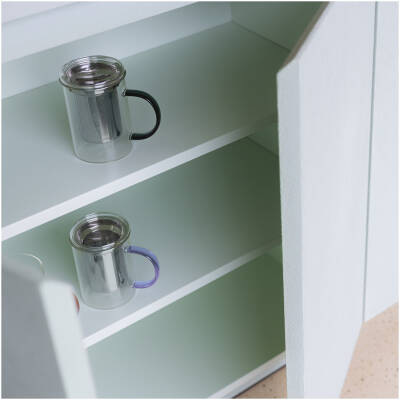 ONA Theebeker 43cl met filter en deksel paars Liv - detailfoto 3 | ONA