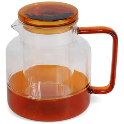 ONA Theepot 95cl met glazen filter amber Liv - detailfoto 1 | ONA
