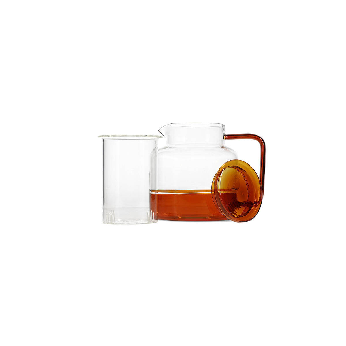 ONA Theepot 95cl met glazen filter amber Liv 4 ONA Theepot 95cl met glazen filter amber Liv - detailfoto 3 | ONA