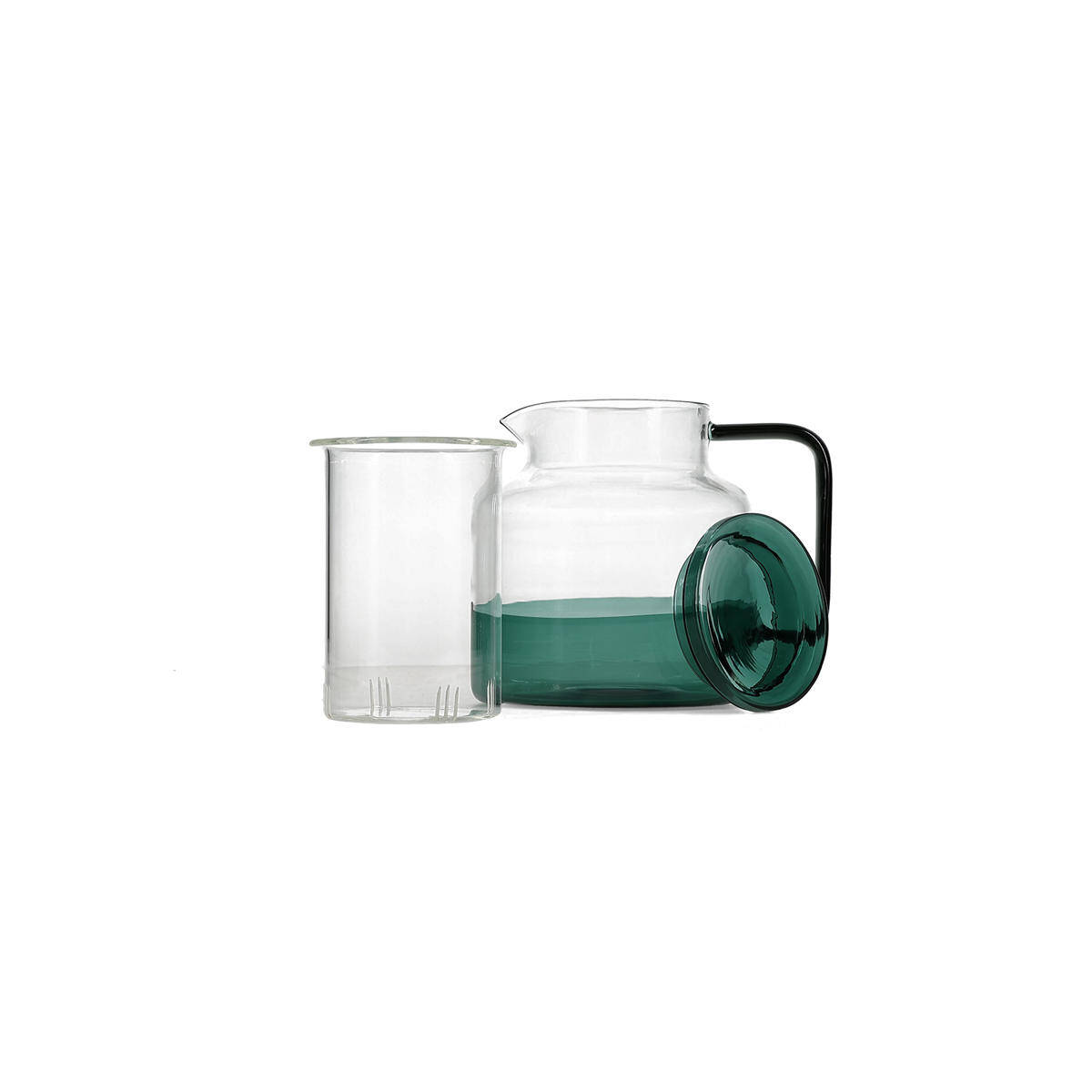 ONA Theepot 95cl met glazen filter groen Liv 4 ONA Theepot 95cl met glazen filter groen Liv - detailfoto 3 | ONA