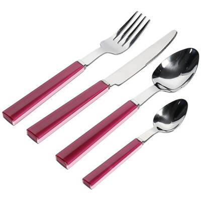 ONA Bestekset 16-delig raspberry pink Poppy | ONA