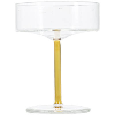 ONA Champagneglas 20cl coupe geel Fizz - Set van 2 | ONA