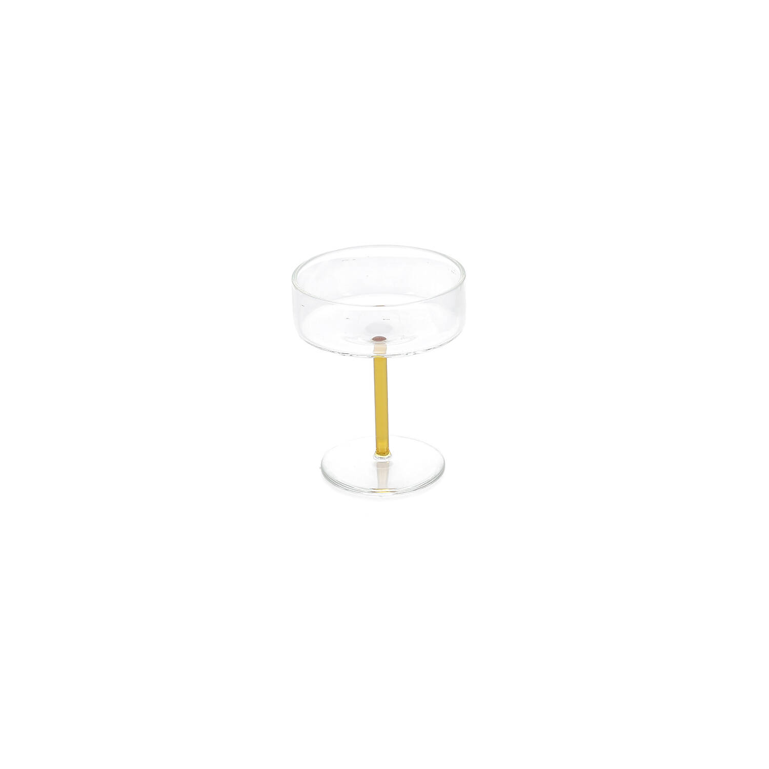 ONA Champagneglas 20cl coupe geel Fizz - Set van 2 2 ONA Champagneglas 20cl coupe geel Fizz - Set van 2 - detailfoto 1 | ONA
