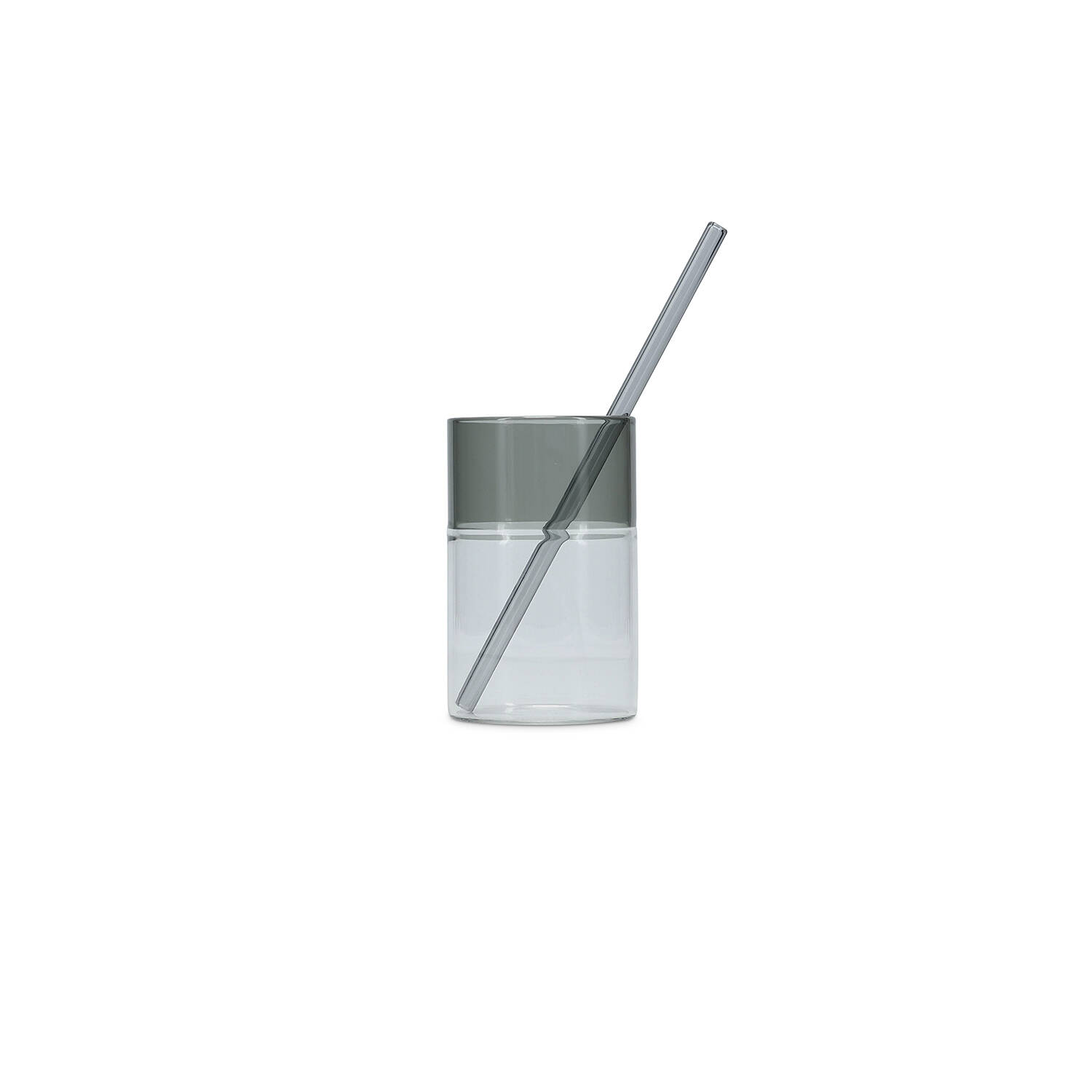 ONA Rietje 20cm glas grijs Cruse - Set van 4 2 ONA Rietje 20cm glas grijs Cruse - Set van 4 - detailfoto 1 | ONA