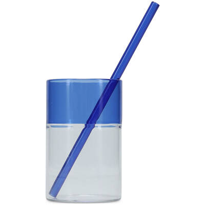 ONA Rietje 20cm glas blauw Cruse - Set van 4 - detailfoto 1 | ONA