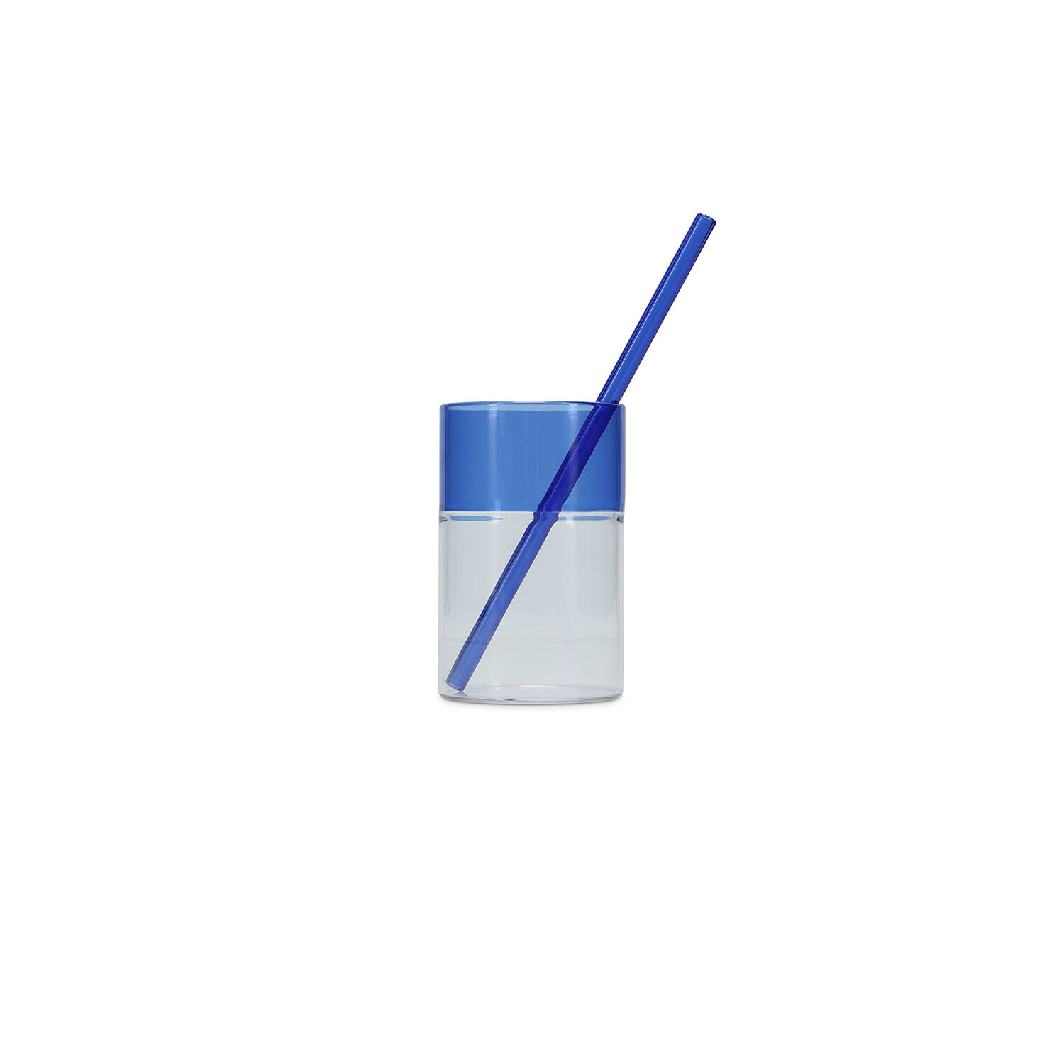 ONA Rietje 20cm glas blauw Cruse - Set van 4 2 ONA Rietje 20cm glas blauw Cruse - Set van 4 - detailfoto 1 | ONA
