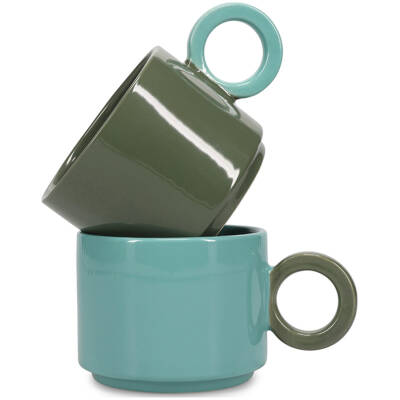 ONA Beker 28cl groen/blauw Lou - detailfoto 1 | ONA