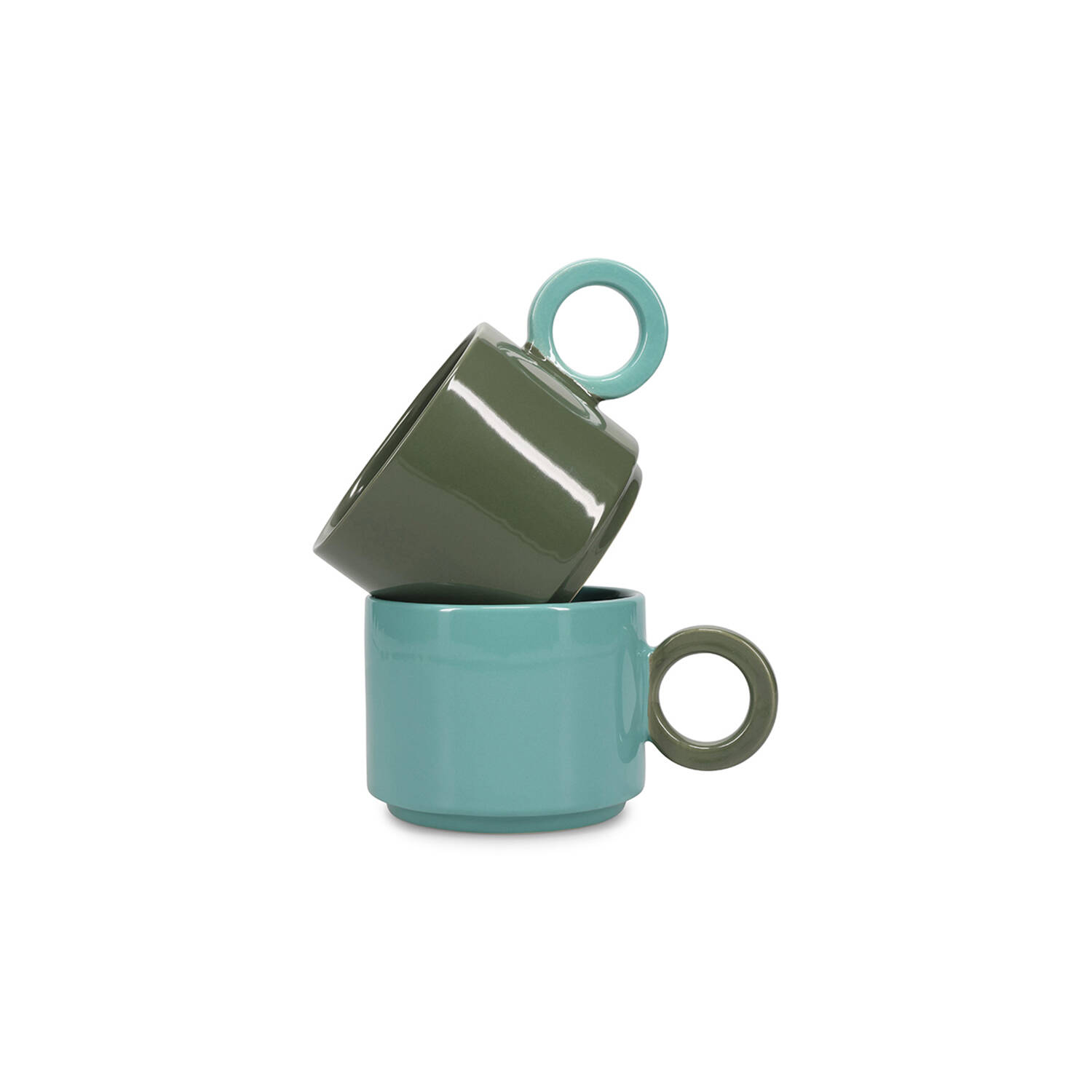 ONA Beker 28cl groen/blauw Lou 2 ONA Beker 28cl groen/blauw Lou - detailfoto 1 | ONA