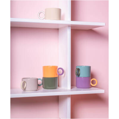 ONA Beker 28cl groen/blauw Lou - detailfoto 2 | ONA