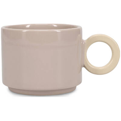 ONA Beker 28cl grijs/beige Lou | ONA