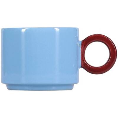 ONA Beker 28cl light blue/burgundy pink Lou | ONA