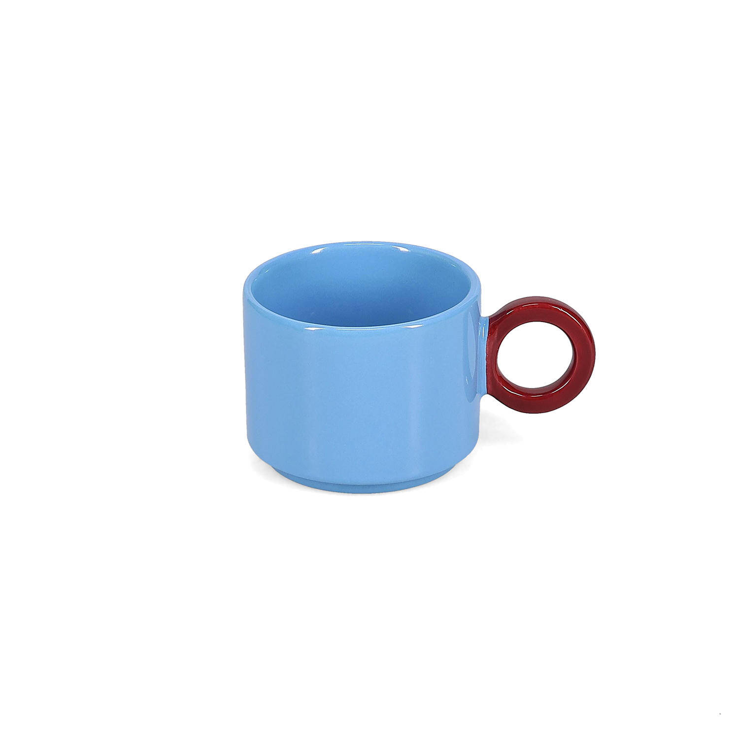 ONA Beker 28cl light blue/burgundy pink Lou 2 ONA Beker 28cl light blue/burgundy pink Lou - detailfoto 1 | ONA