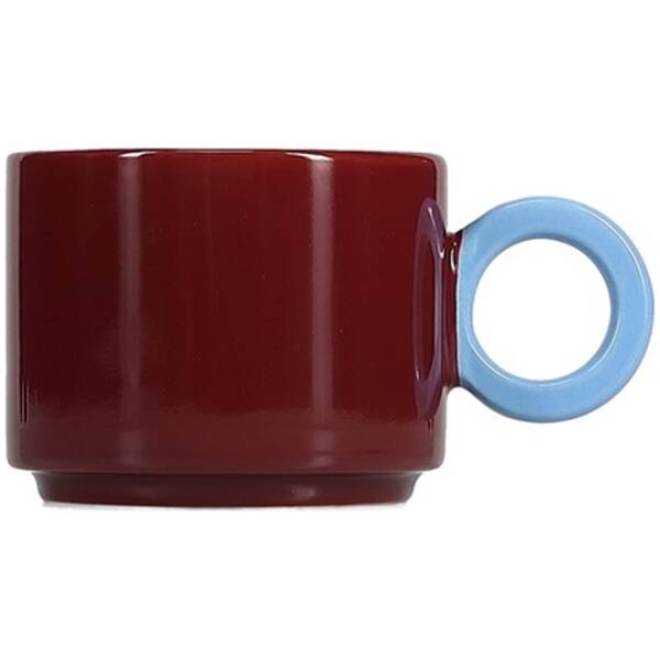 Keuken 22 ONA Beker 28cl burgundy pink/light blue Lou | ONA