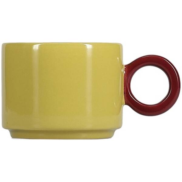 Keuken 12 ONA Beker 28cl mustard yellow/burgundy pink Lou | ONA