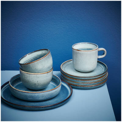 ONA Plat bord 27cm blauw Duna - detailfoto 2 | ONA