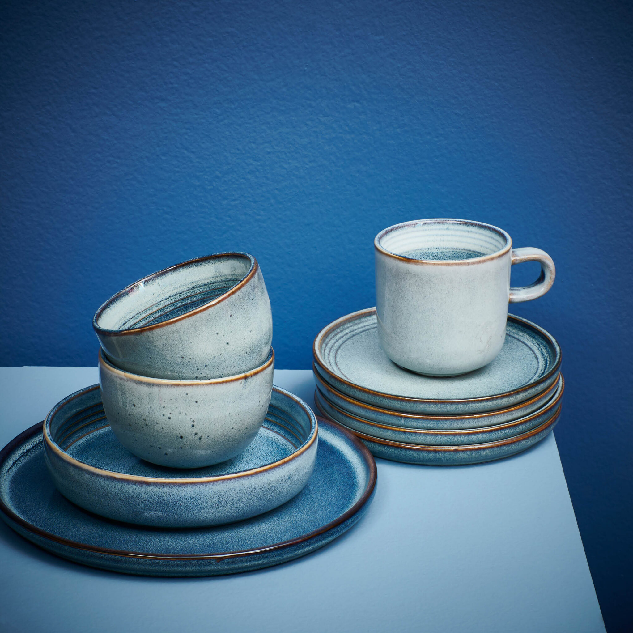 ONA Schotel 14,5cm blauw Duna 3 ONA Schotel 14,5cm blauw Duna - detailfoto 2 | ONA