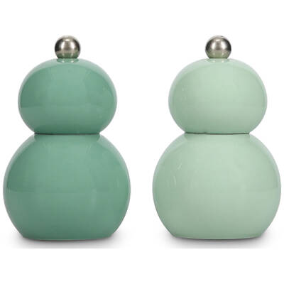 ONA Peper/zoutmolen H12cm groen Betty - Set van 2 | ONA