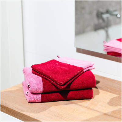 ONA Washandje 15x21cm blush pink Pixie - set/2 - detailfoto 4 | ONA