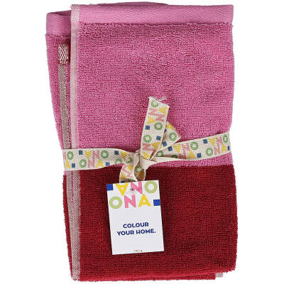 ONA Handdoek 30x50cm blush pink Pixie - Set van 2 - detailfoto 3 | ONA