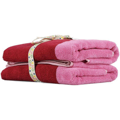 ONA Badhanddoek 50x100cm blush pink Pixie - Set van 2 - detailfoto 2 | ONA