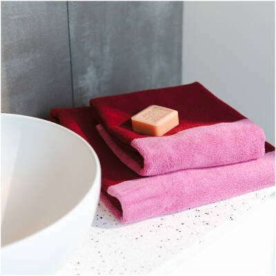 ONA Badhanddoek 70x140cm blush pink Pixie - Set van 2 - detailfoto 5 | ONA