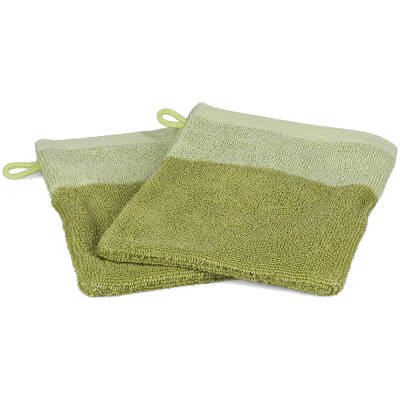 ONA Washandje 15x21cm pistachio green Pixie - Set van 2 - detailfoto 1 | ONA