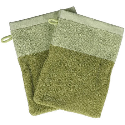 ONA Washandje 15x21cm pistachio green Pixie - Set van 2 - detailfoto 2 | ONA
