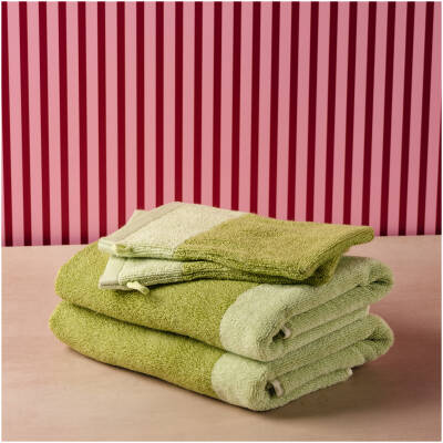ONA Washandje 15x21cm pistachio green Pixie - Set van 2 - detailfoto 3 | ONA