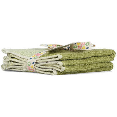 ONA Handdoek 30x30cm pistachio green Pixie - Set van 2 - detailfoto 2 | ONA
