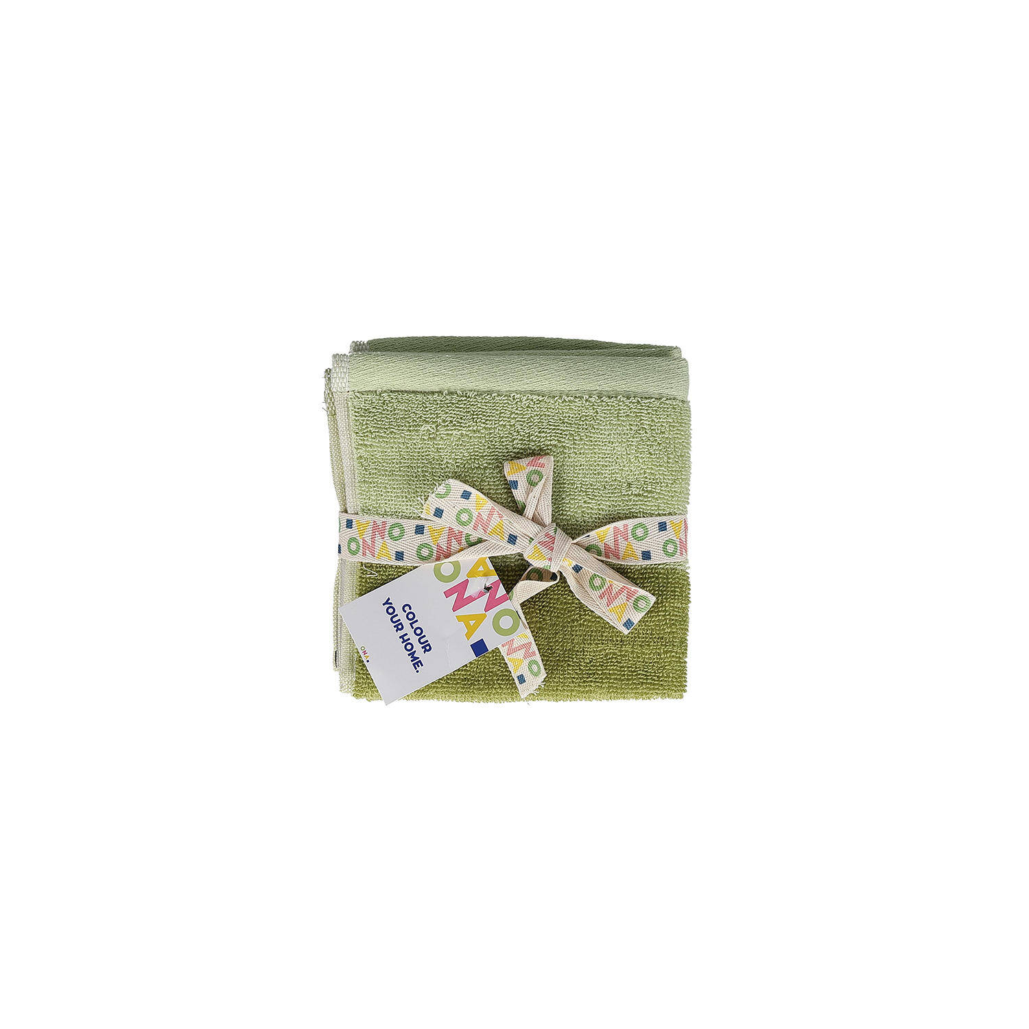 ONA Handdoek 30x30cm pistachio green Pixie - Set van 2 4 ONA Handdoek 30x30cm pistachio green Pixie - Set van 2 - detailfoto 3 | ONA
