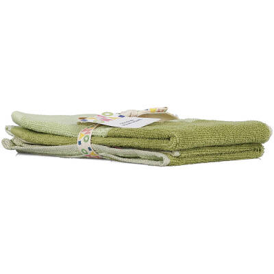 ONA Handdoek 30x50cm pistachio green Pixie - Set van 2 - detailfoto 2 | ONA