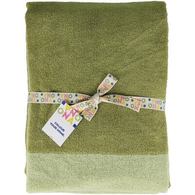 ONA Badhanddoek 70x140cm pistachio green Pixie - Set van 2 - detailfoto 3 | ONA